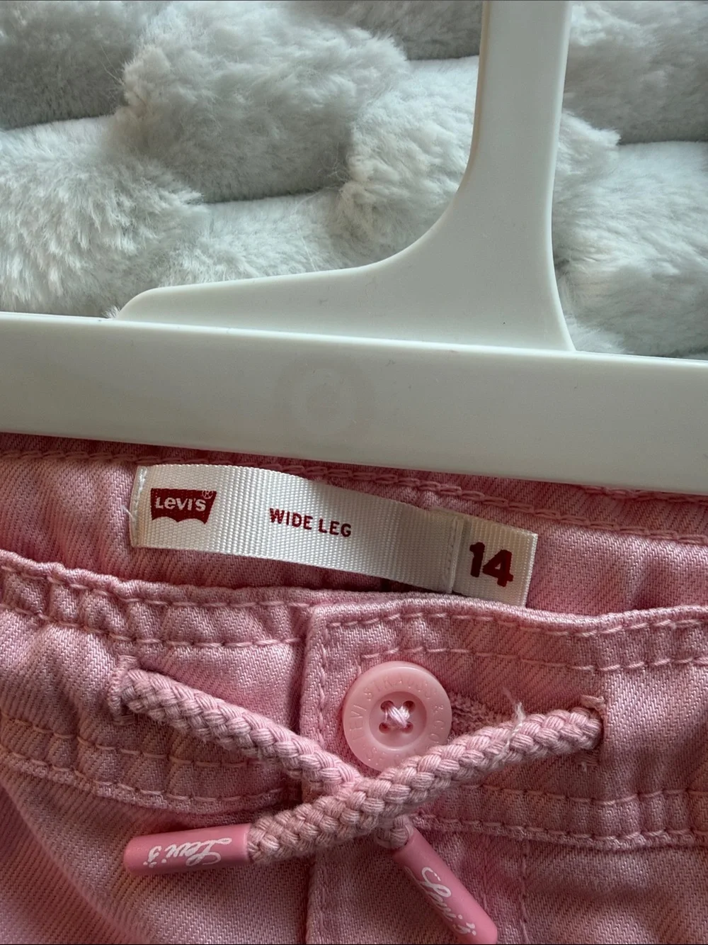 Levi's Pink Cargo Wide Leg Pants for Kids